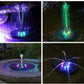 Fontana solare a LED multicolore